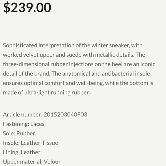 Voile Blanche Julia Powers Suede and Velour Sneaker Size 38 - Picture 8 of 8